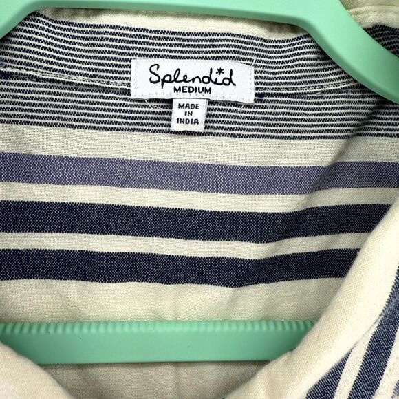 Splendid 100% Cotton Long Sleeve‎ Tshirt Blouse Ladies Size M - Picture 3 of 10